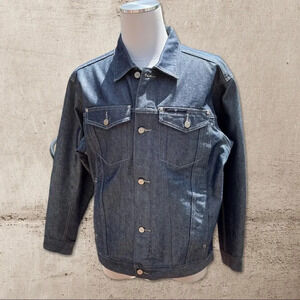 PURE PLAYAZ Mens Denim Blue Jacket SZ M